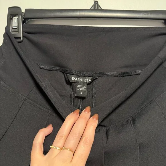 Athleta Black Endless Pleated Skort NWT 4 Work Athleisure - Picture 6 of 6